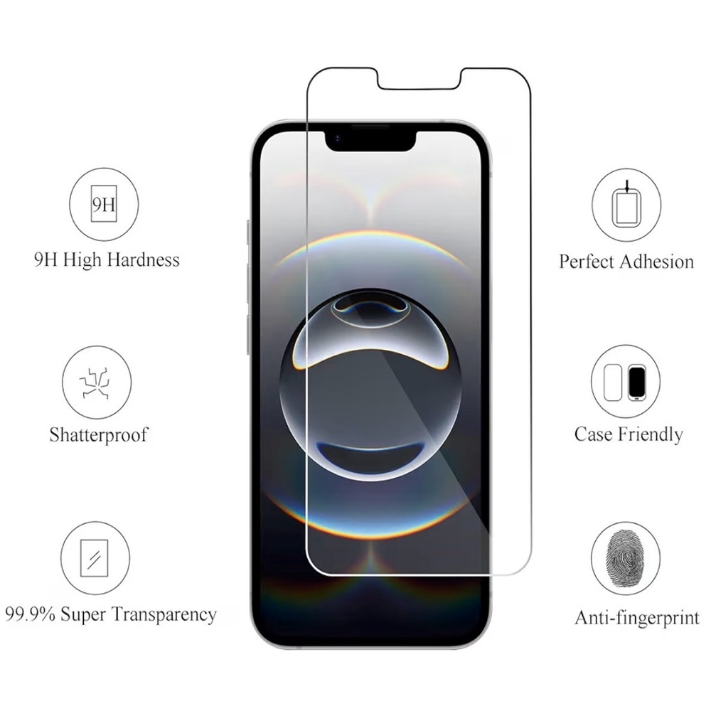 Tempered Glass Screen Protector for iPhone OPEN BOX